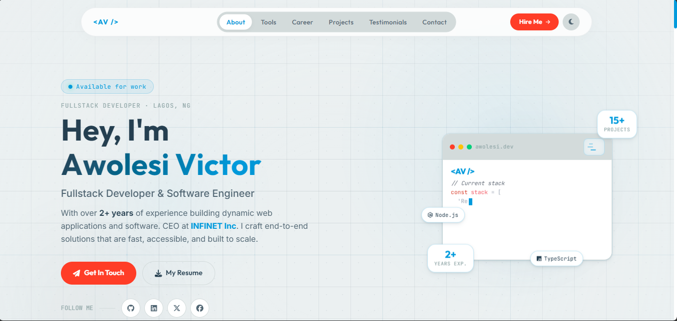Portfolio screenshot 1